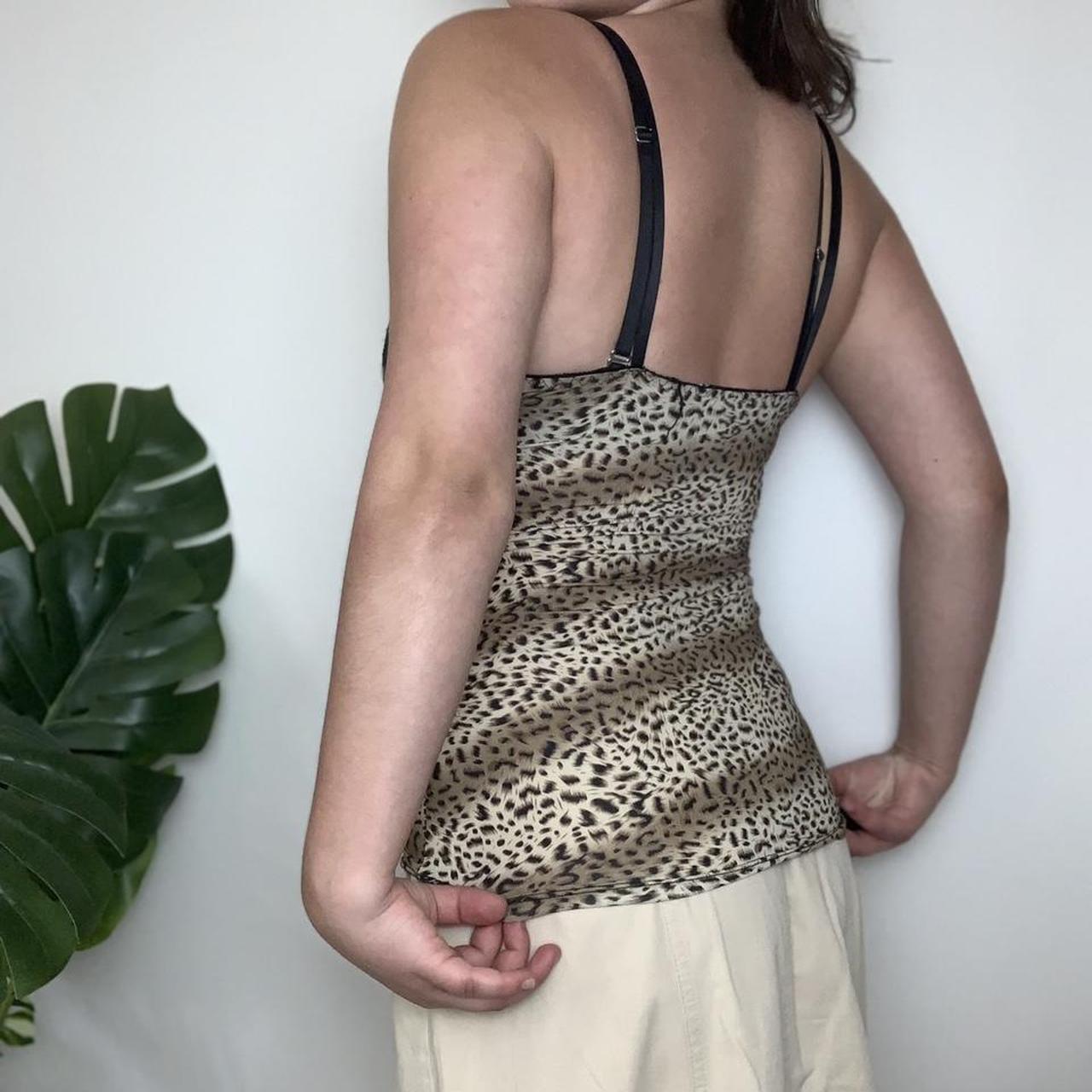 HOLIDAY HEATWAVE 🌴 leopard print and lace vintage y2k vest/cami top