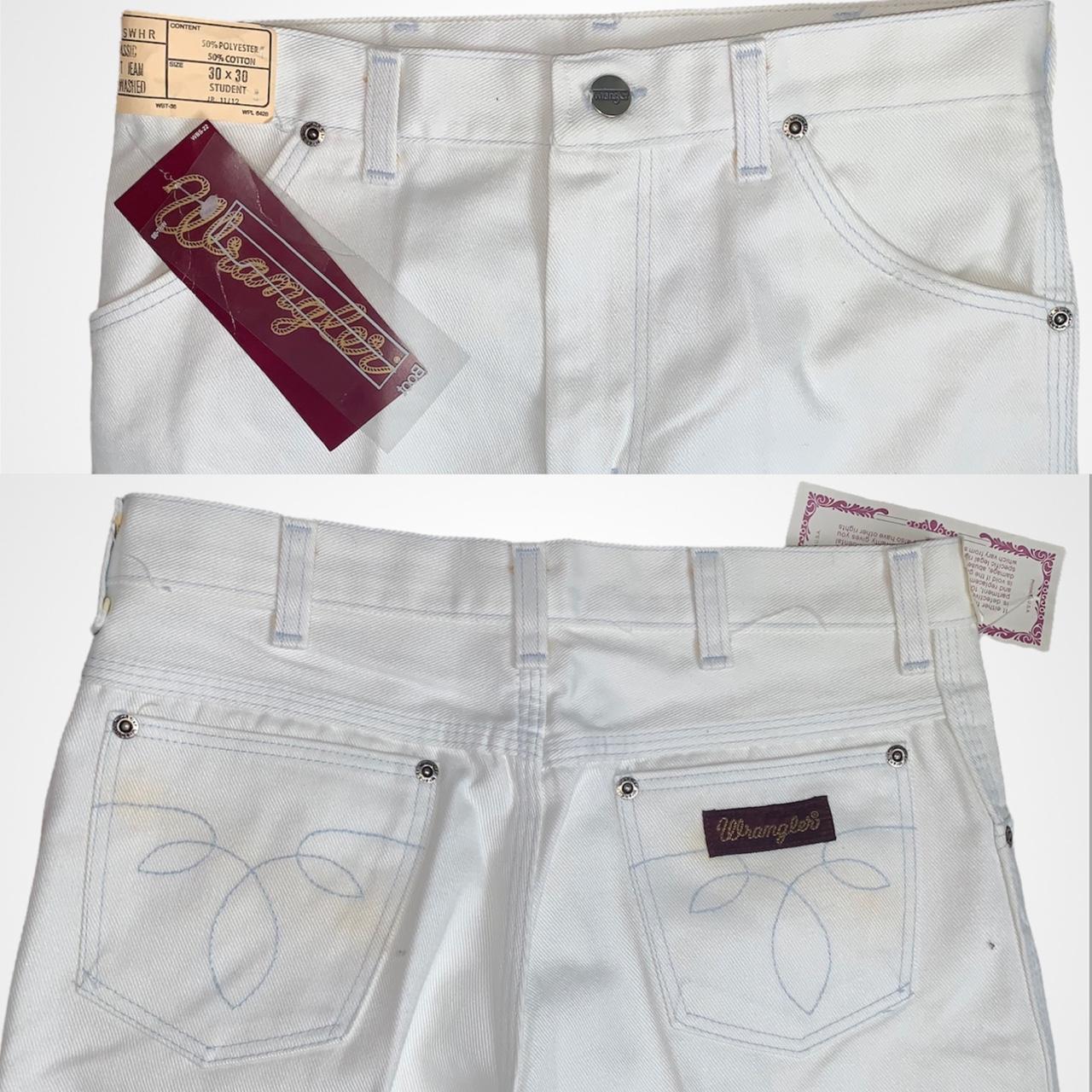 Y2K COOL GIRL 🧞‍♀️ vintage 90s Wrangler white bootcut jeans