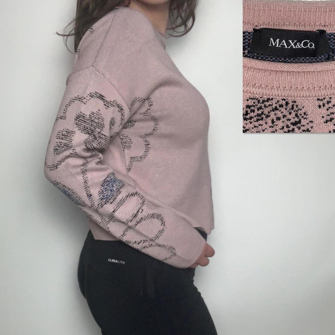Vintage y2k Max & Co pink fairycore floral jumper