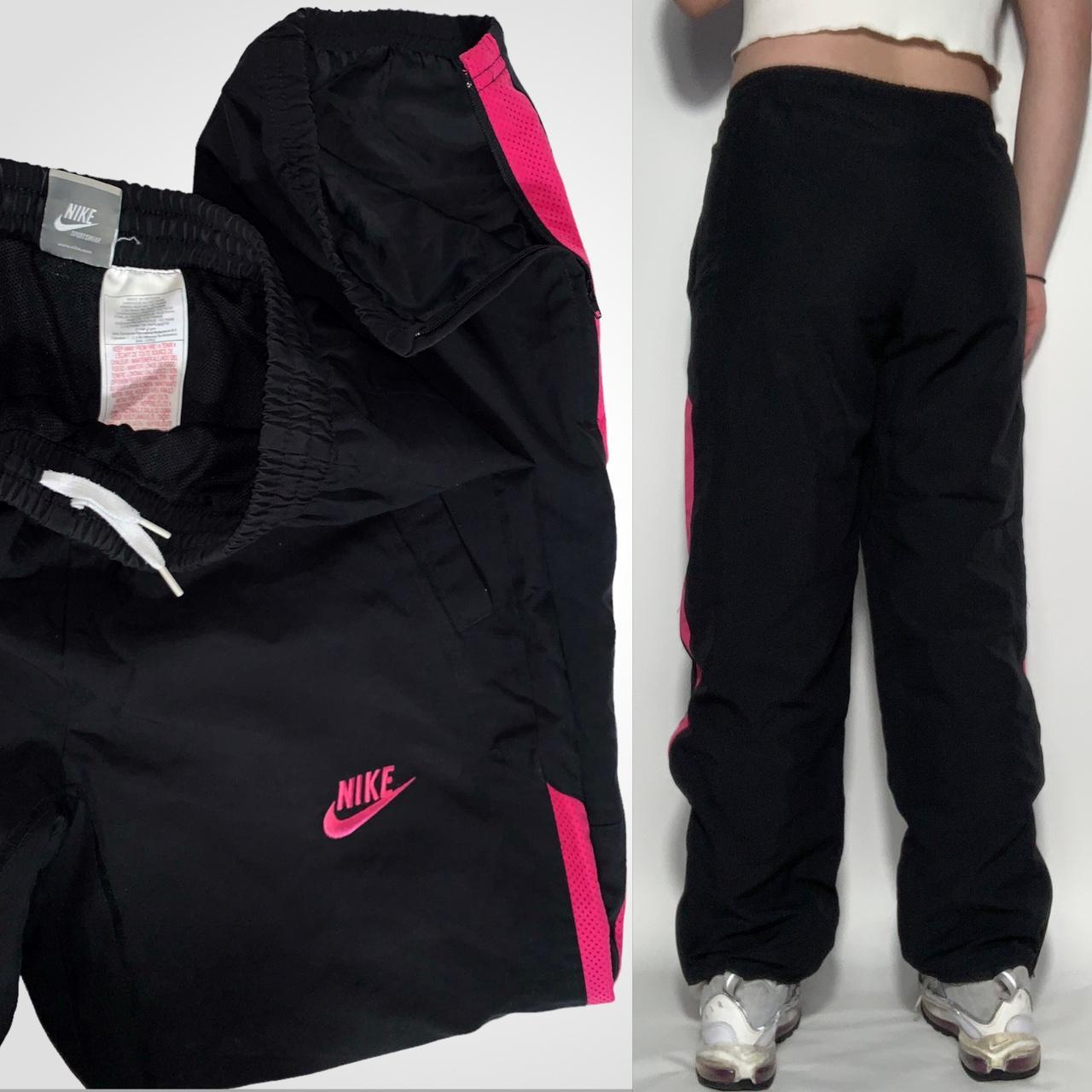 Nike Tracksuit Bottoms Track Pant Vintage Cotton Lined 00s Y2K