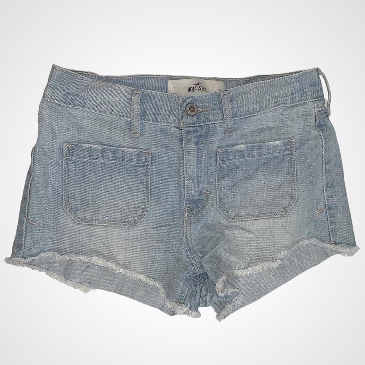 Vintage Y2k Hollister deadstock light wash denim cutoff shorts