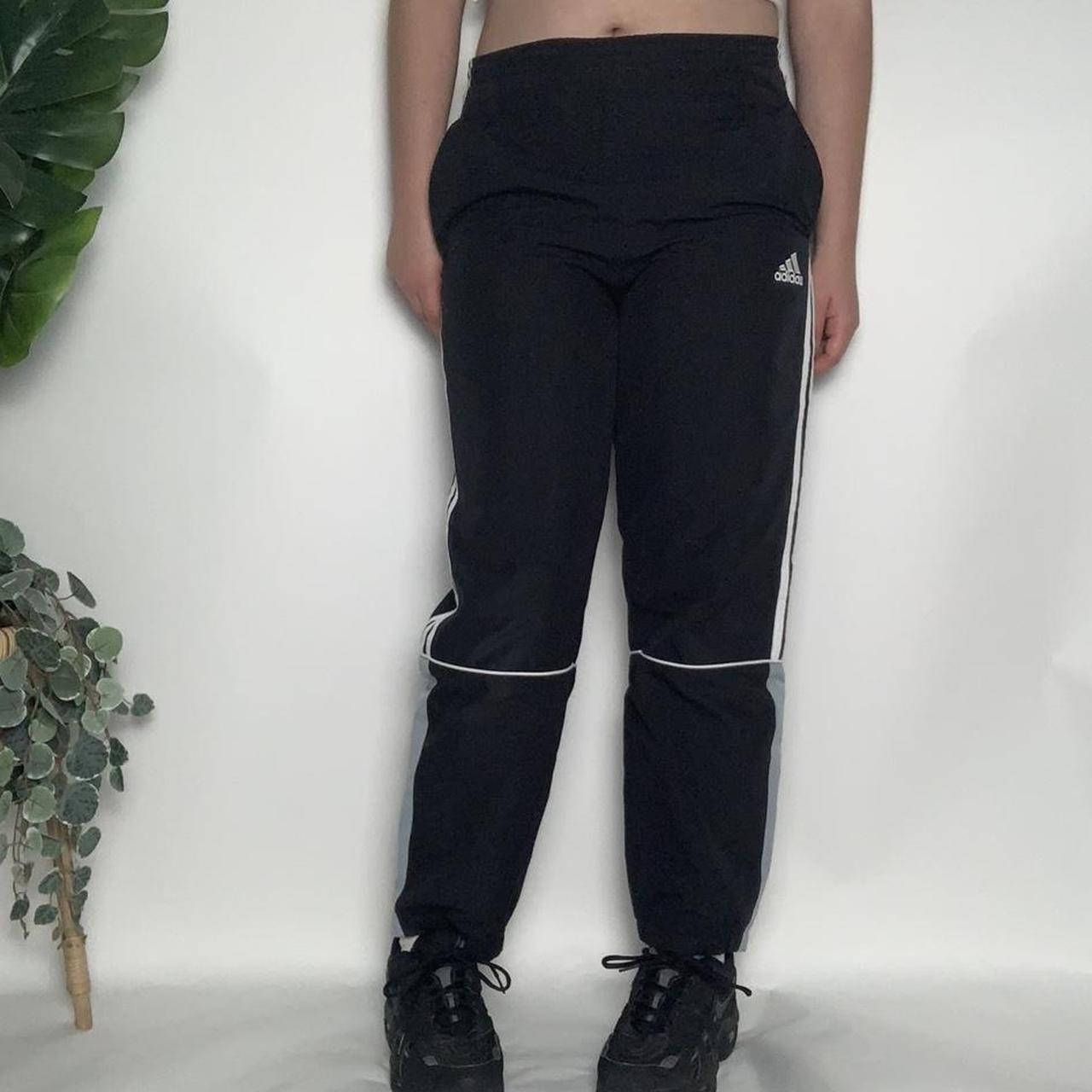 Adidas vintage unisex 90’s black and grey track pants
