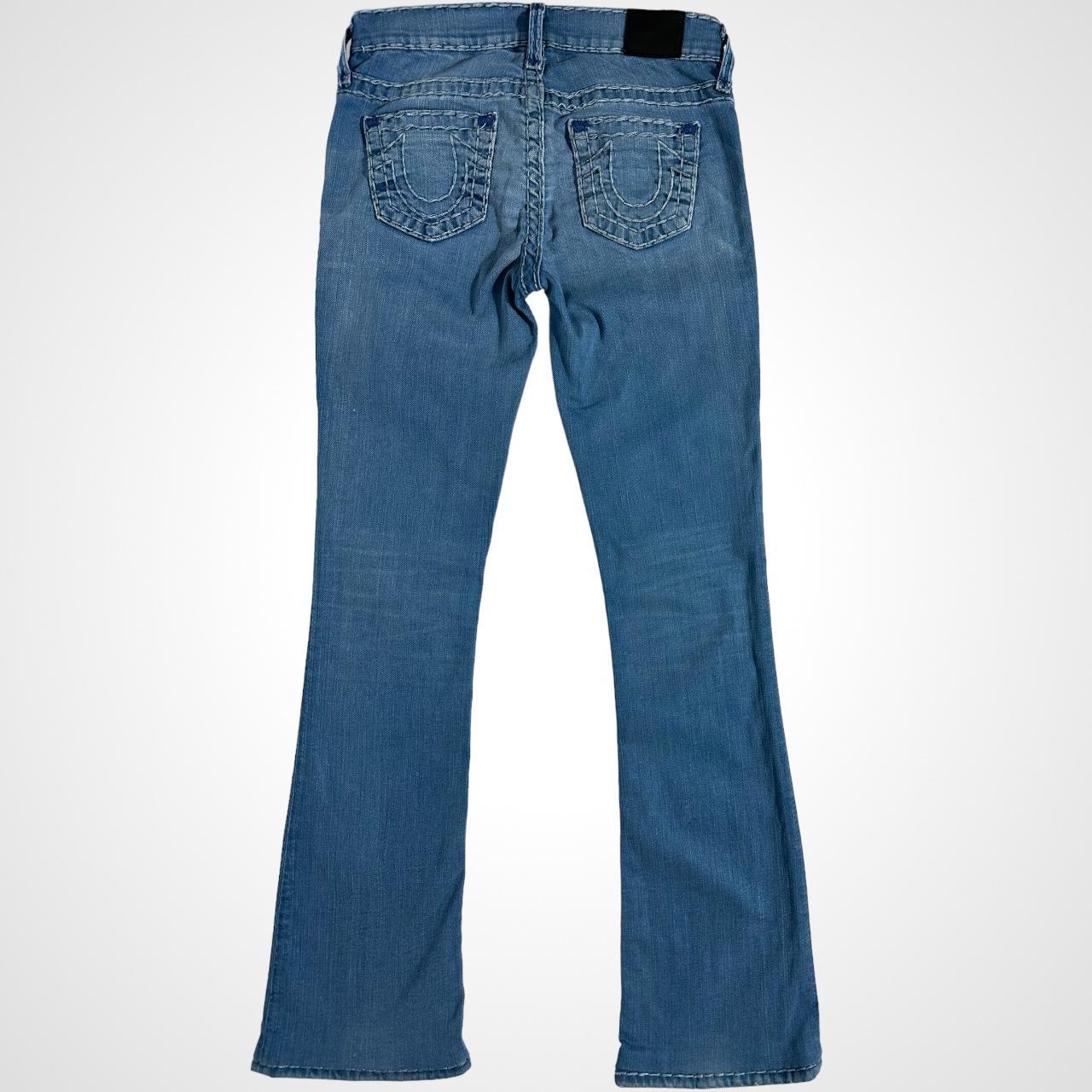 XS Y2K Dark Wash Low Rise Bootcut Jeans Vintage Stretchy Denim 2000s Jeans  