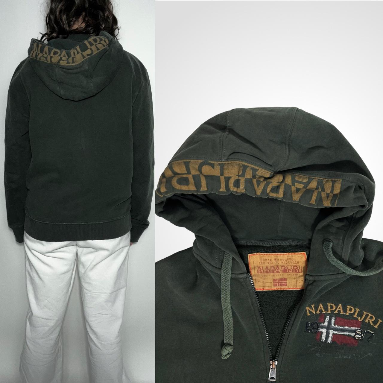 Vintage 90s Napapijri hoodie sweatshirt jacket