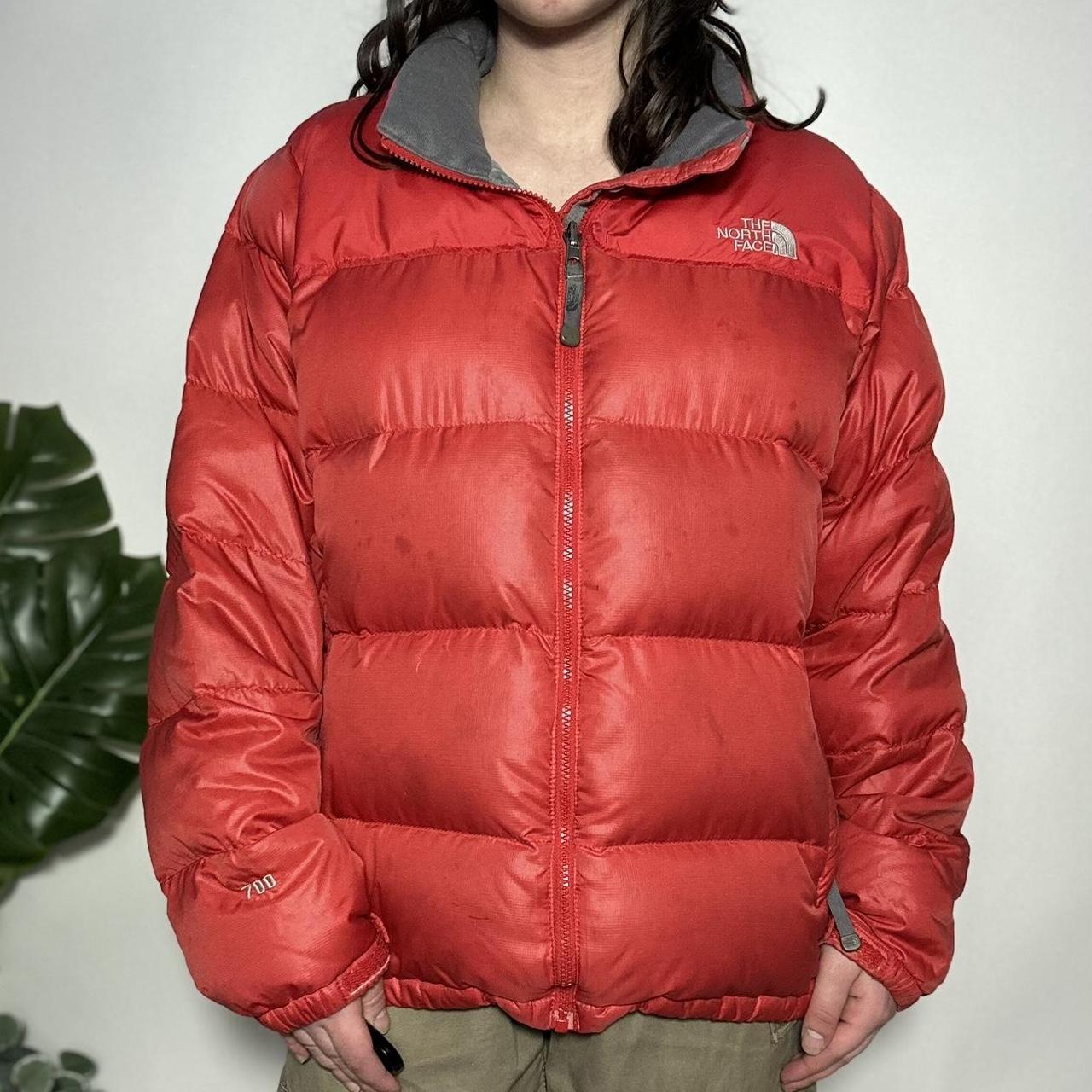 Vintage 90s The North Face 1996 Retro Nuptse 700 red puffer jacket