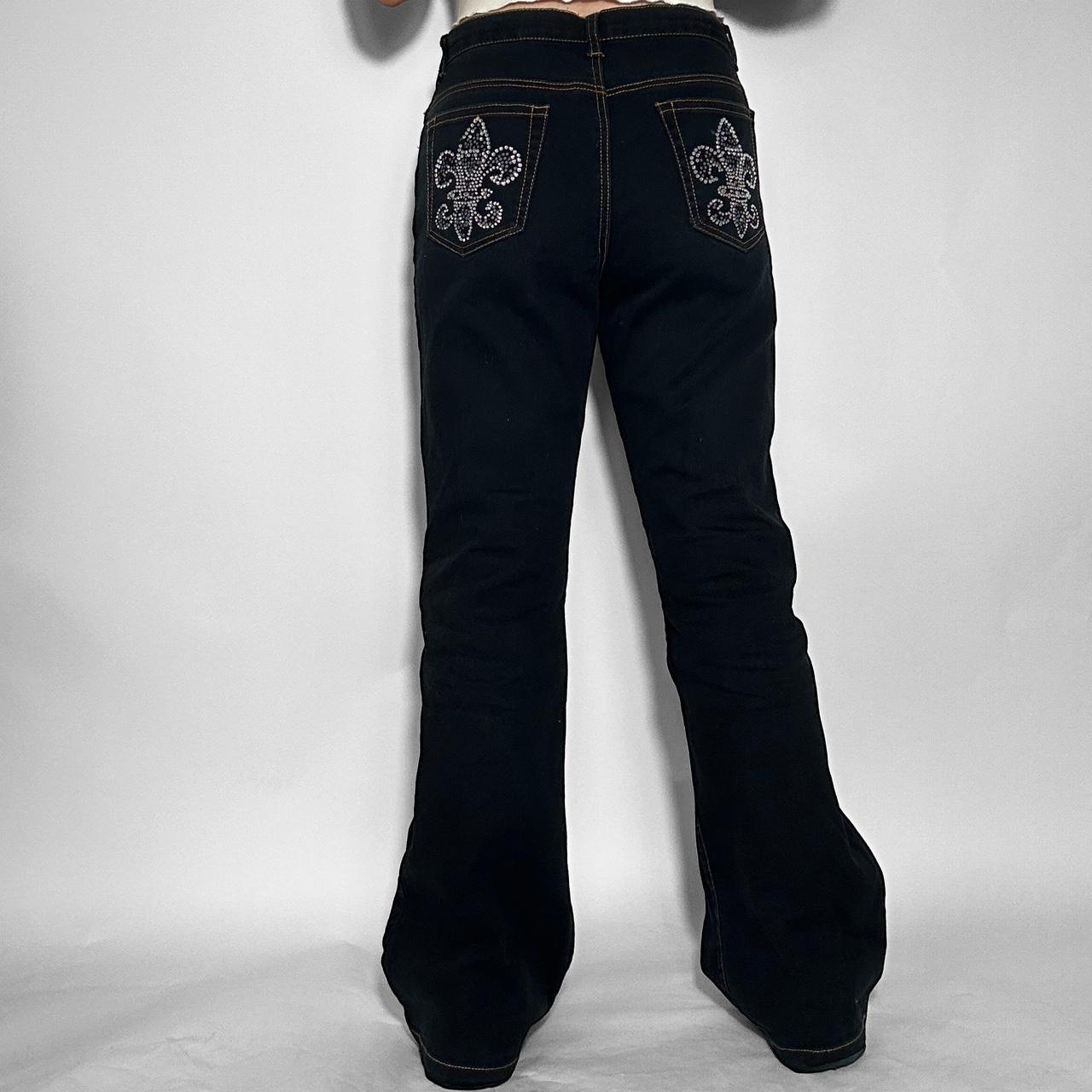 Vintage y2k sparkle diamanté detailing bootcut jeans