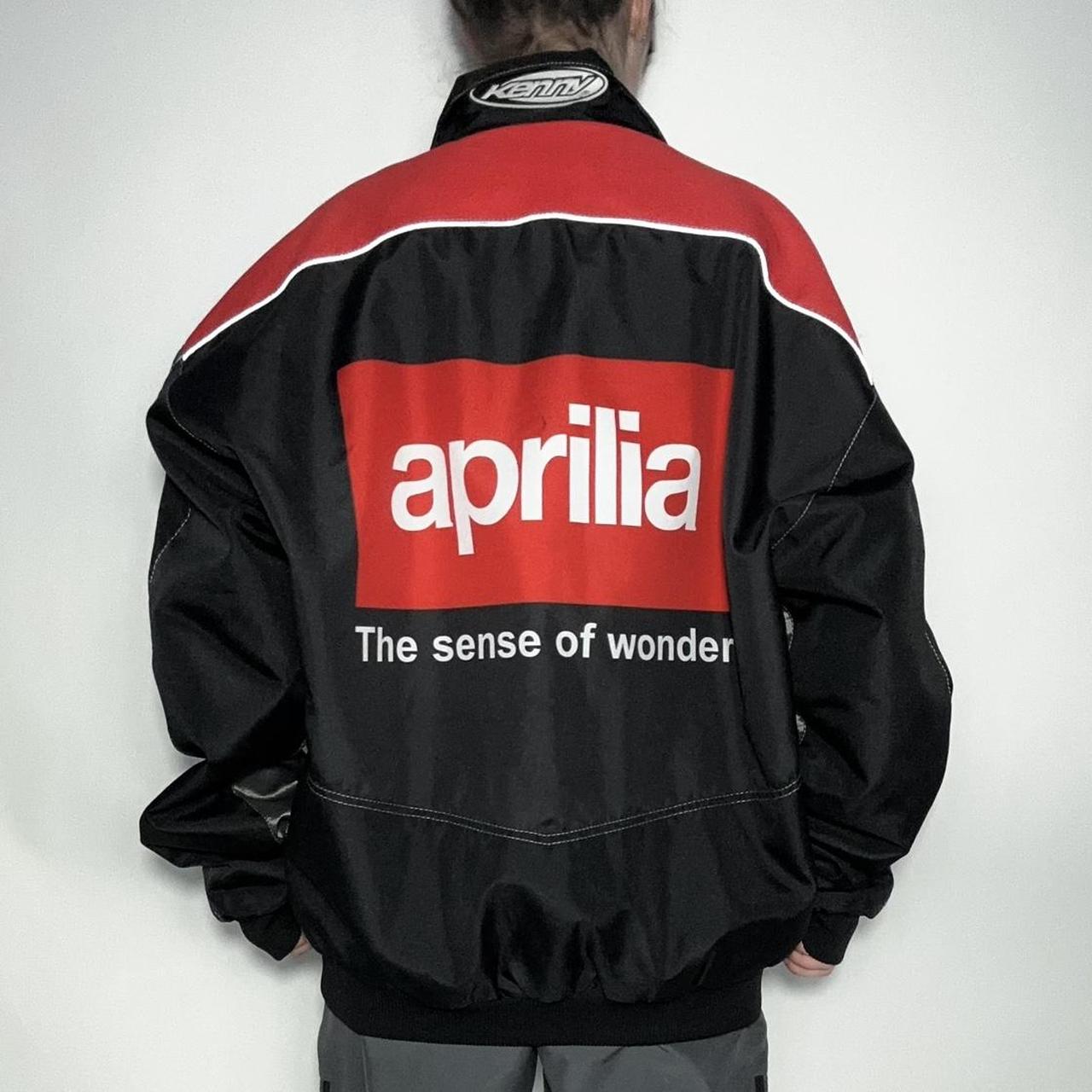 Vintage 90s Aprilia red/black racing jacket