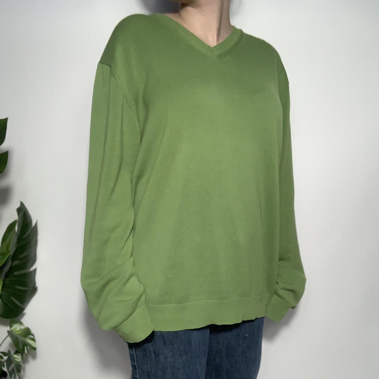Burberry vintage 90s green knitted pullover jumper