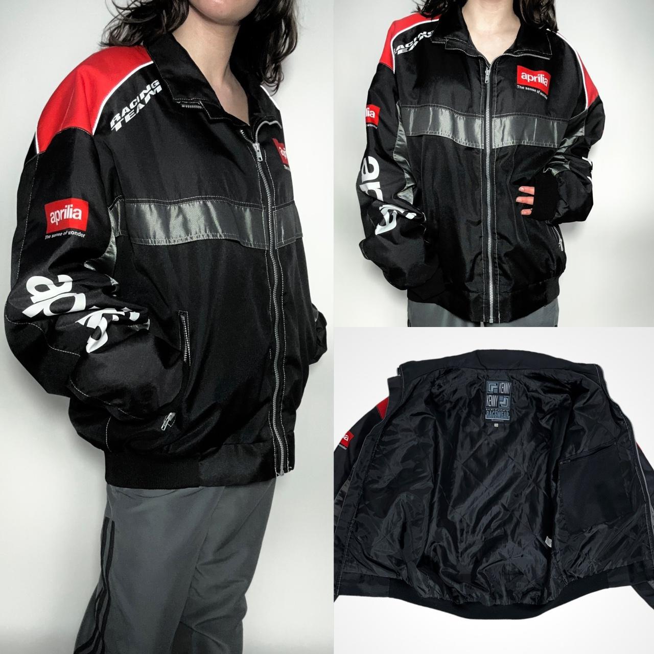 Vintage 90s Aprilia red/black racing jacket