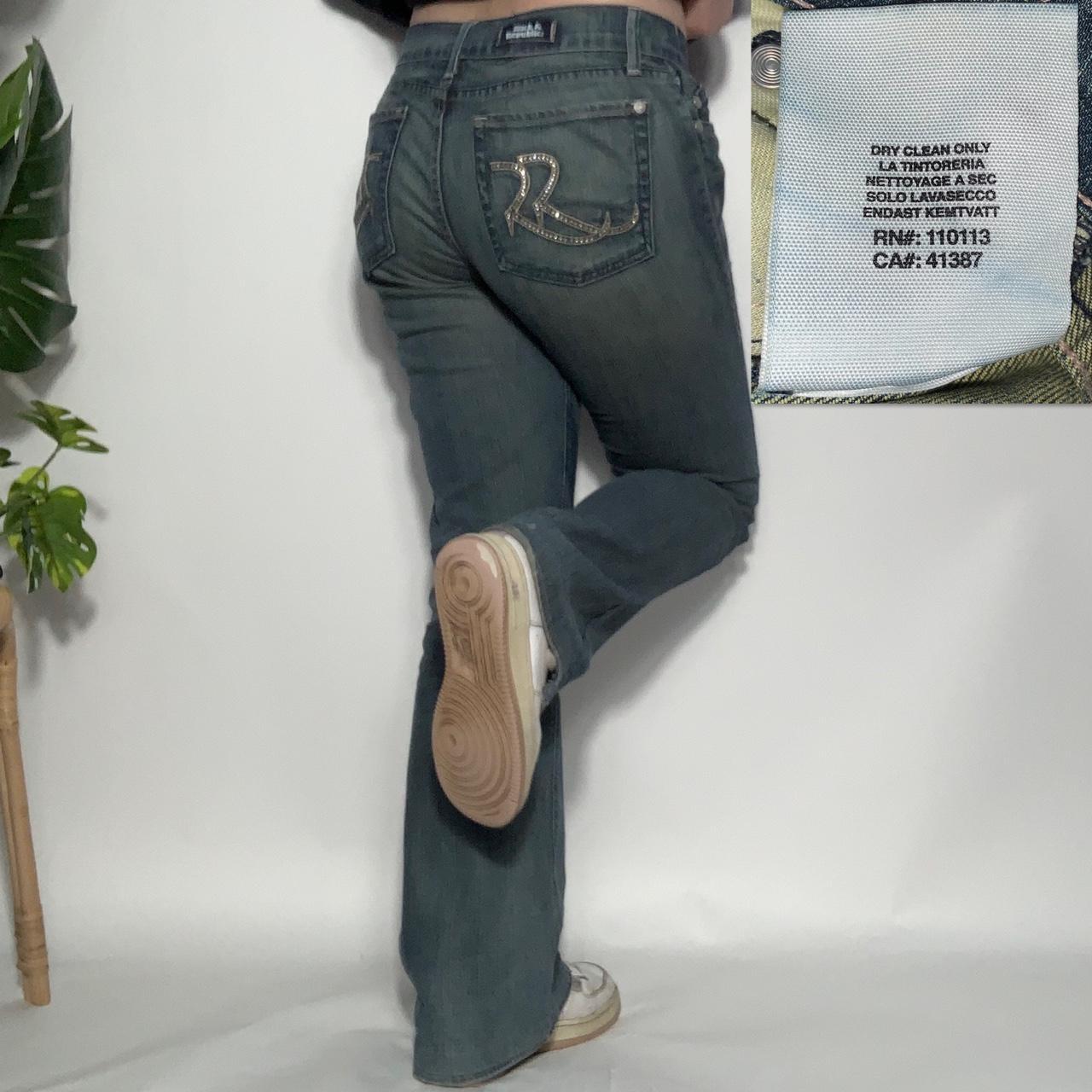 Vintage y2k Victoria Beckham x Rock and Republic flared low-waist diamante jeans