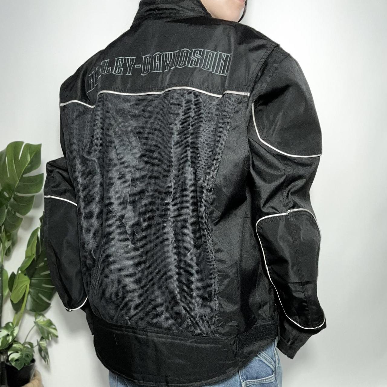 Vintage 90s Harley Davidson racing motorcycle jacket