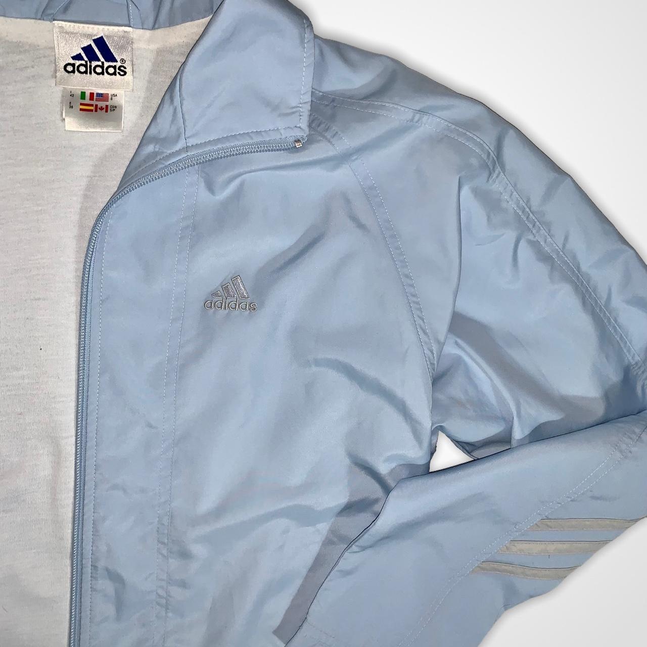 Vintage 90s Adidas deadstock zip up water resistant windbreaker jacket