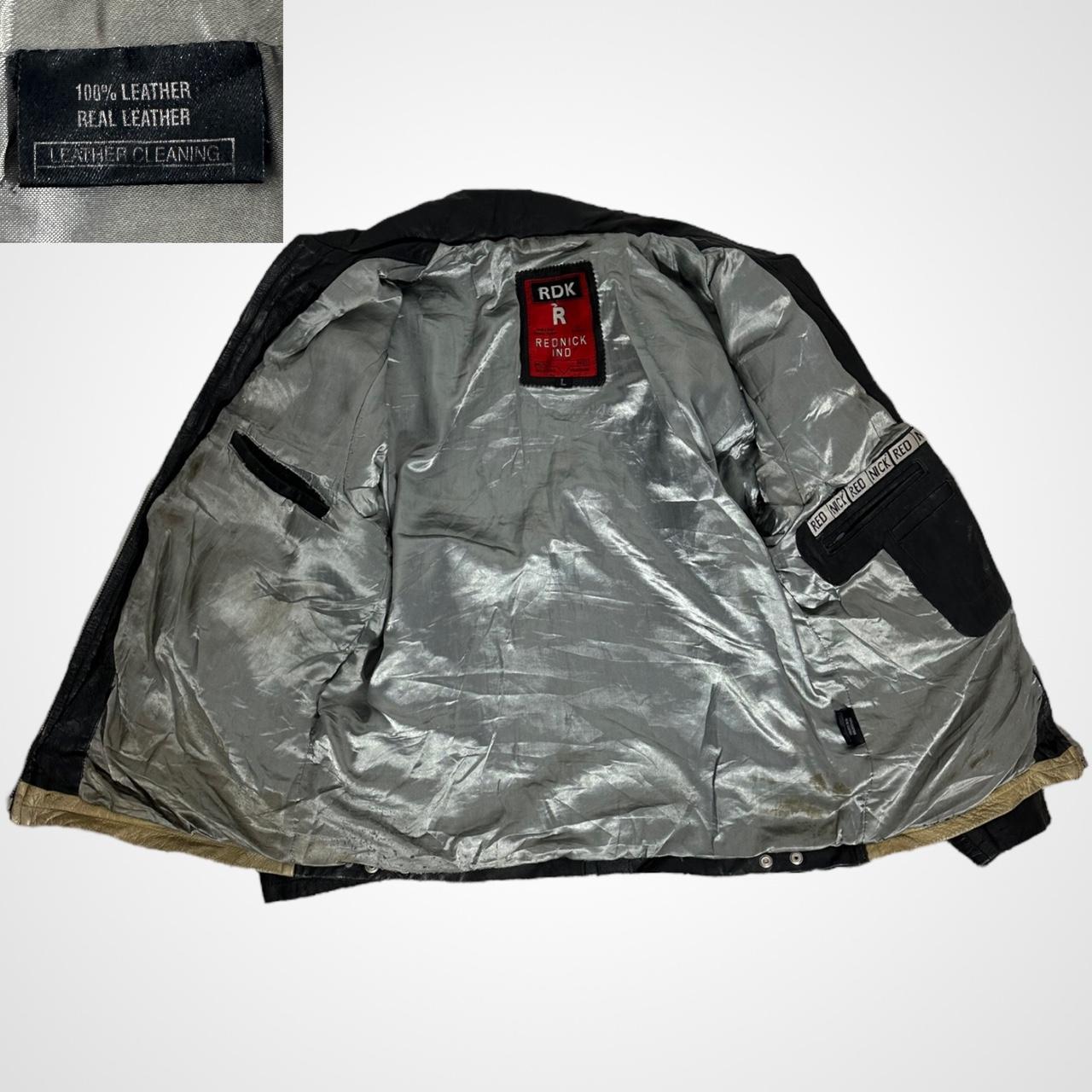 Vintage 90s real leather Bronsen American Rednick leather jacket