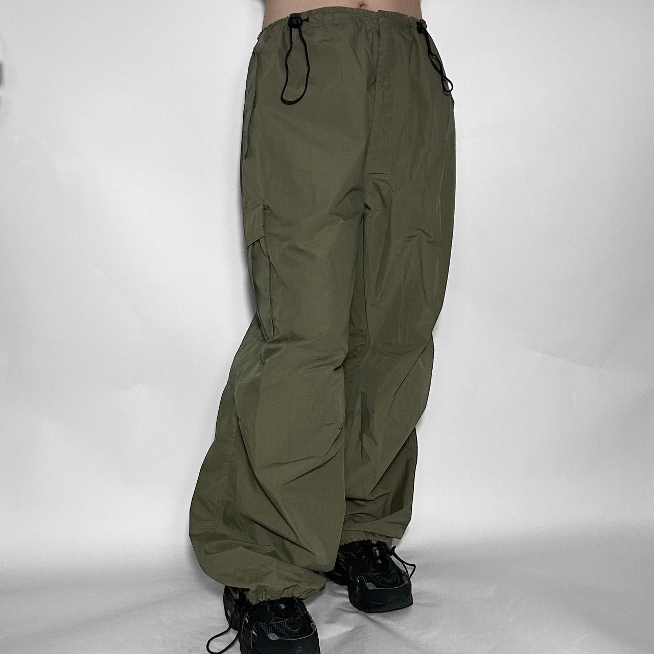 Vintage 90s khaki adjustable unisex parachute pants