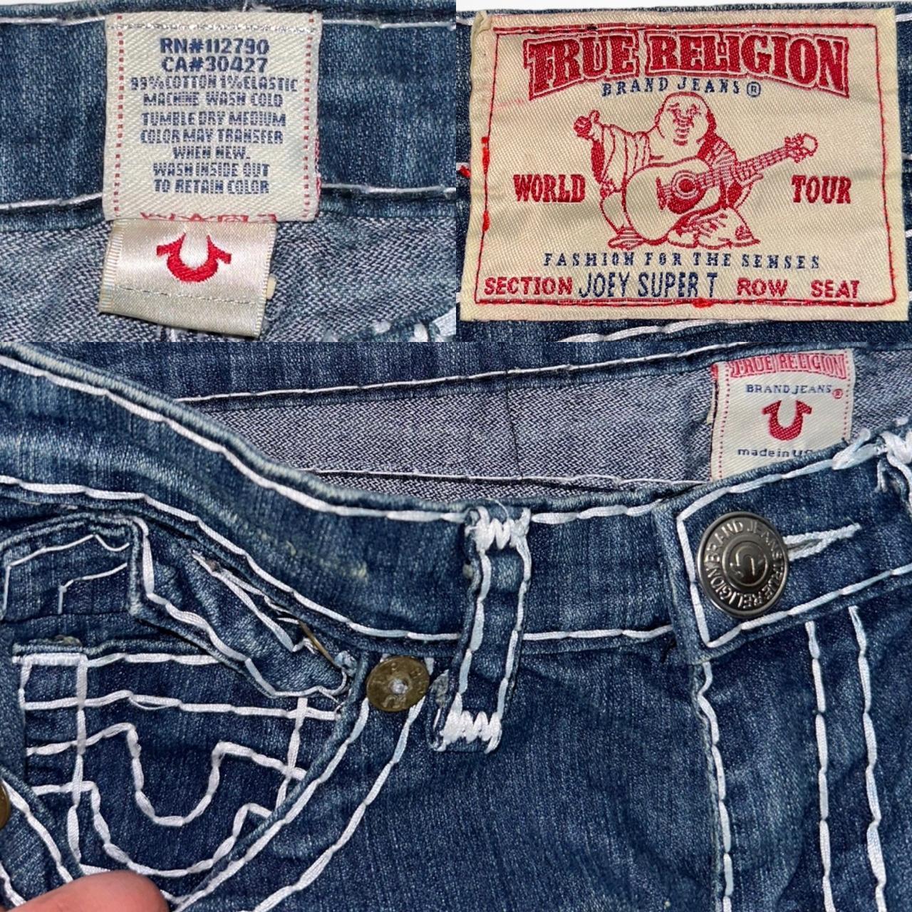 Vintage y2k True Religion Joey Super T low waist bootcut jeans