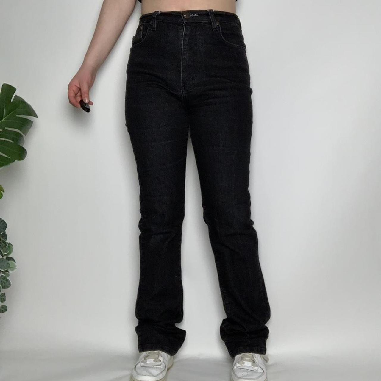 Victoria Beckham x Rock and Republic Vintage y2k black rhinestone crown Jeans