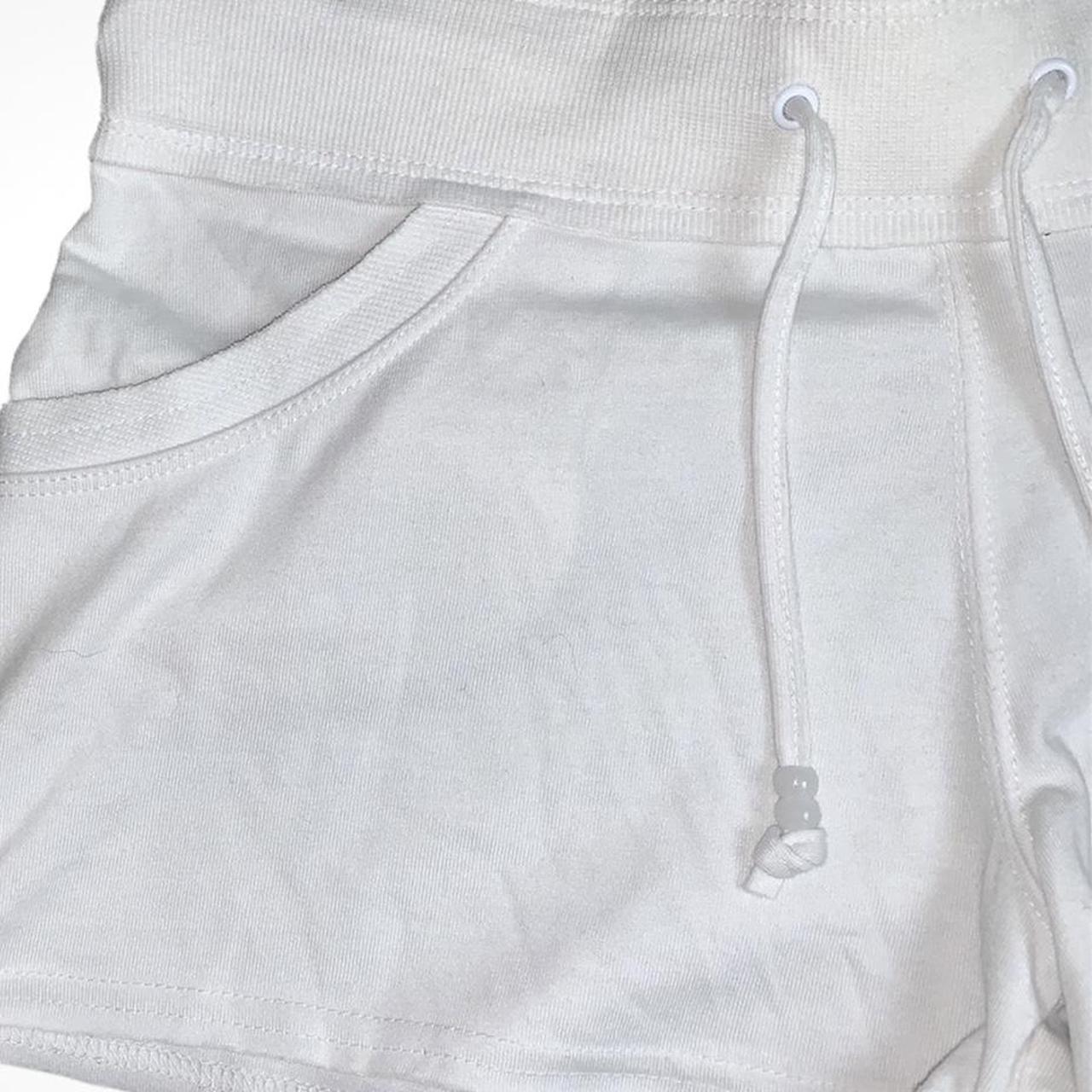 Deadstock vintage y2k white cotton beach shorts