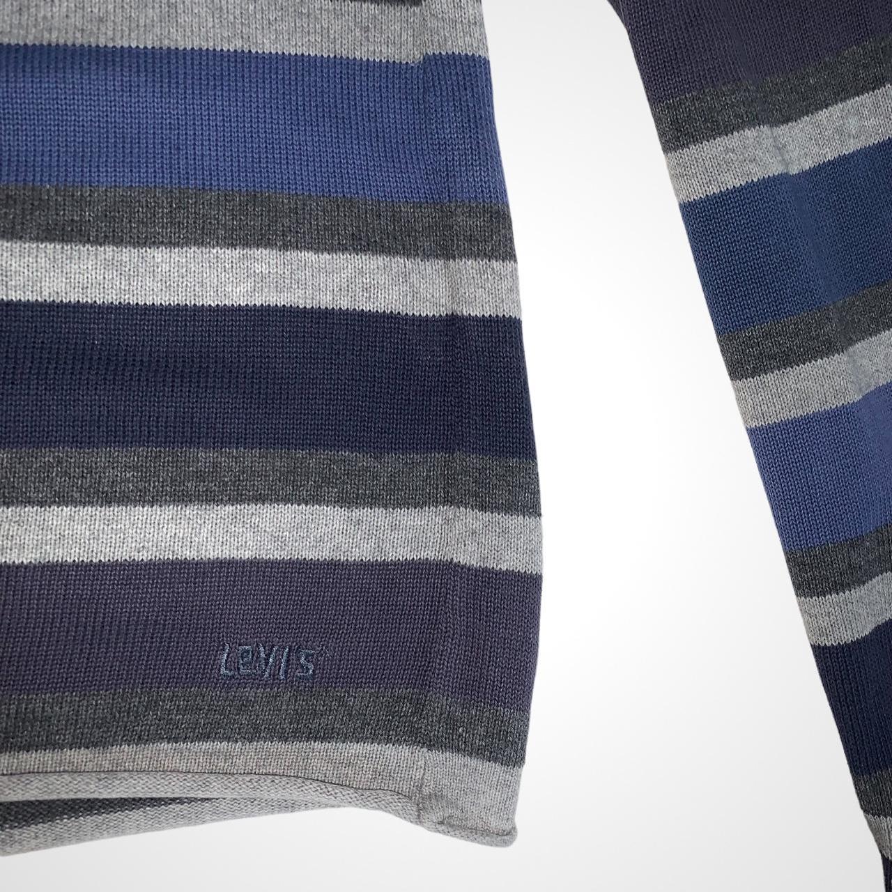 Levi’s vintage 90s blue and grey stripe knitted sweater