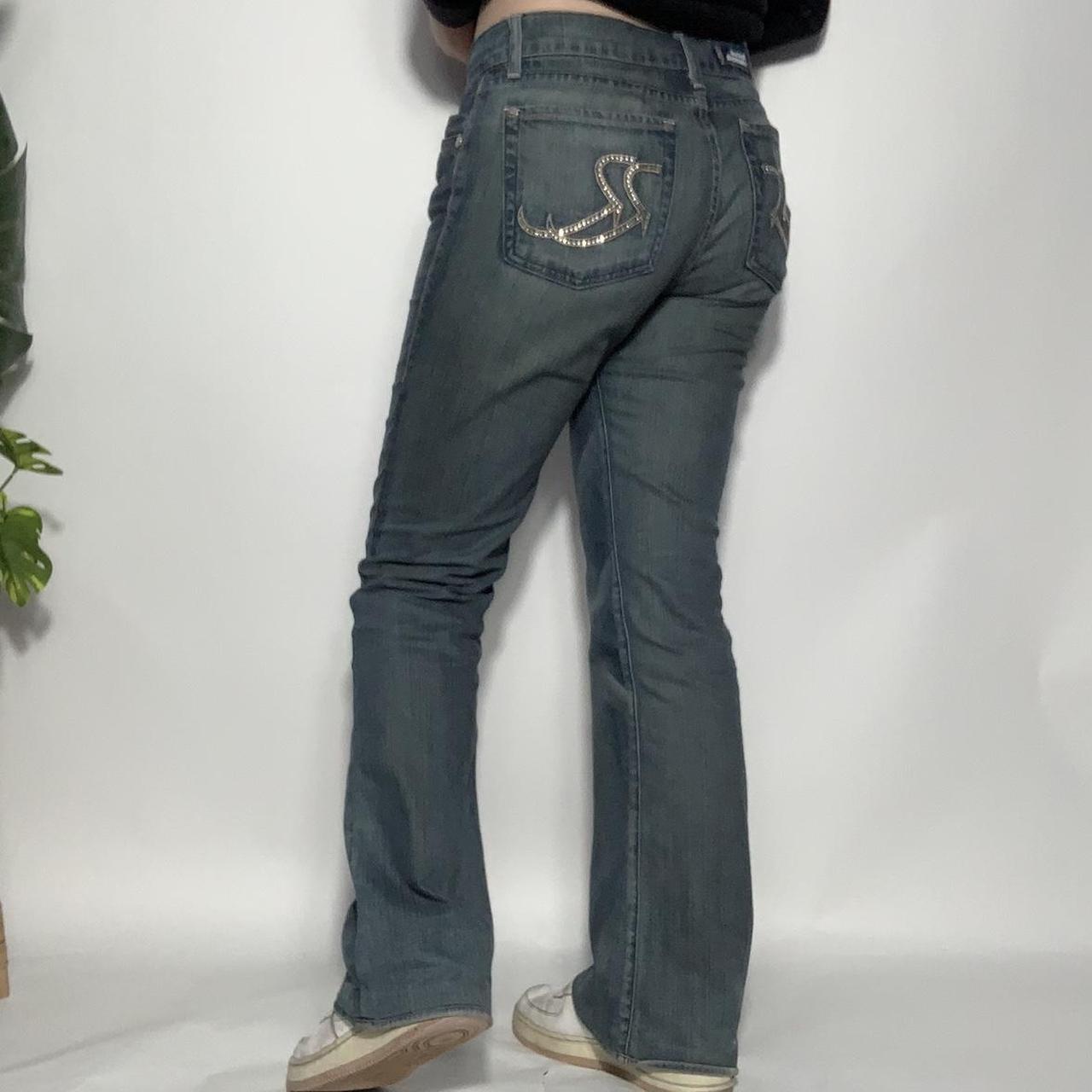 Vintage y2k Victoria Beckham x Rock and Republic flared low-waist diamante jeans