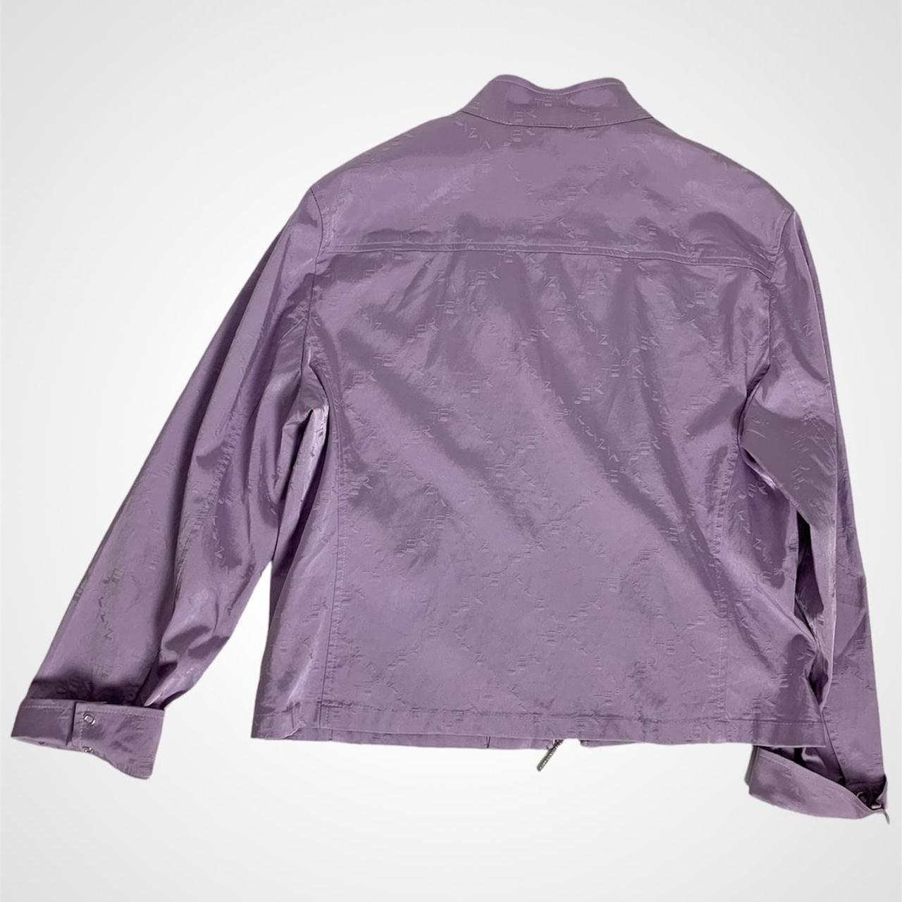Spanish vintage 90s zip-up purple biker jacket
