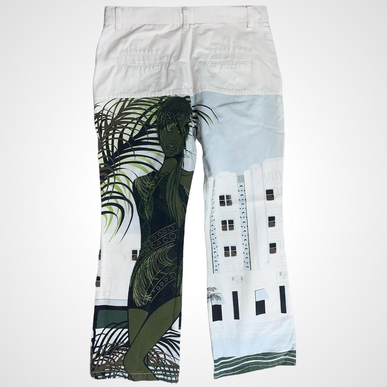 Y2K COOL GIRL 🧞‍♀️ vintage y2k Custo Barcelona trousers with landscape print