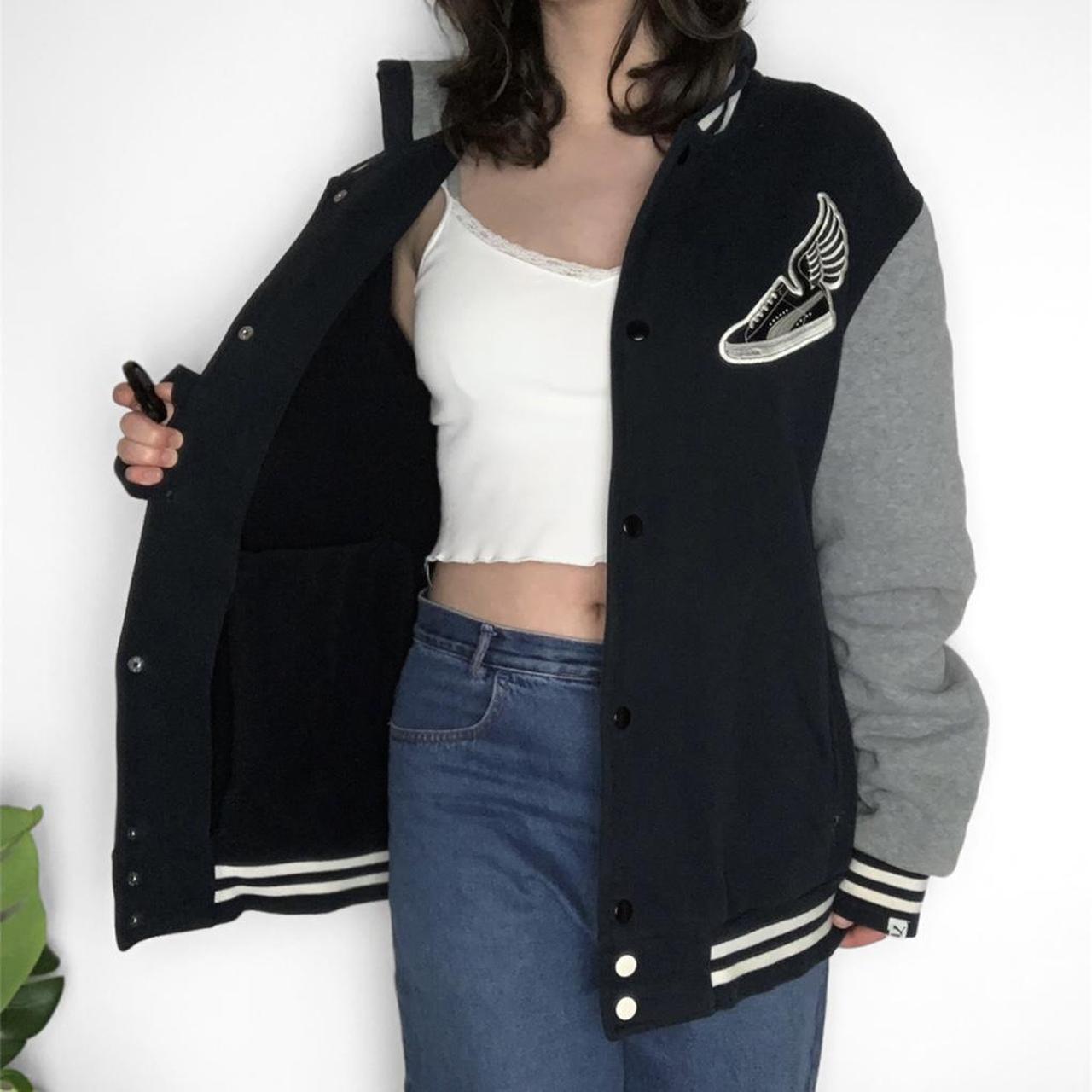 Vintage 90’s Puma streetwear varsity/letterman style bomber jacket