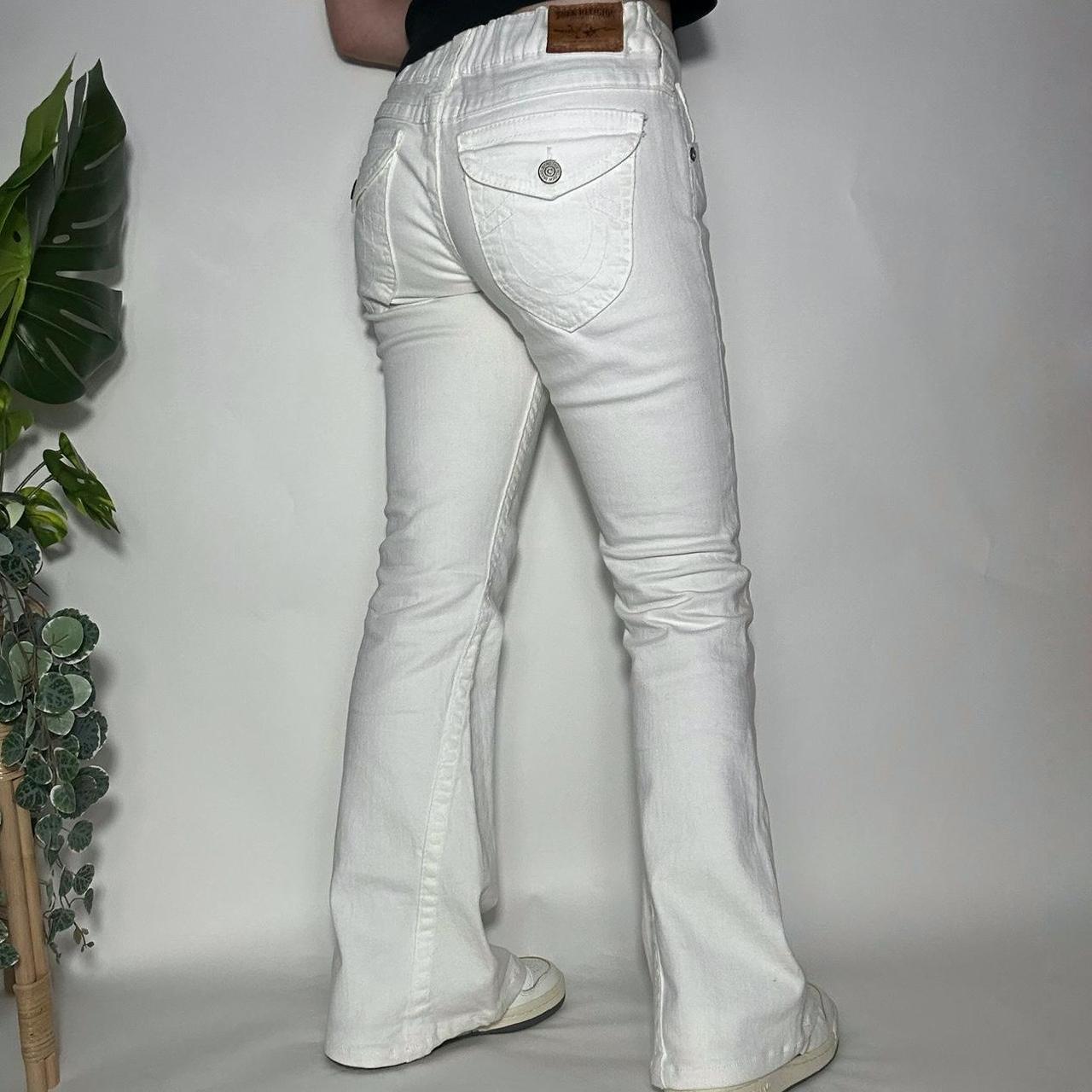 Vintage y2k True Religion Joey white flared jeans