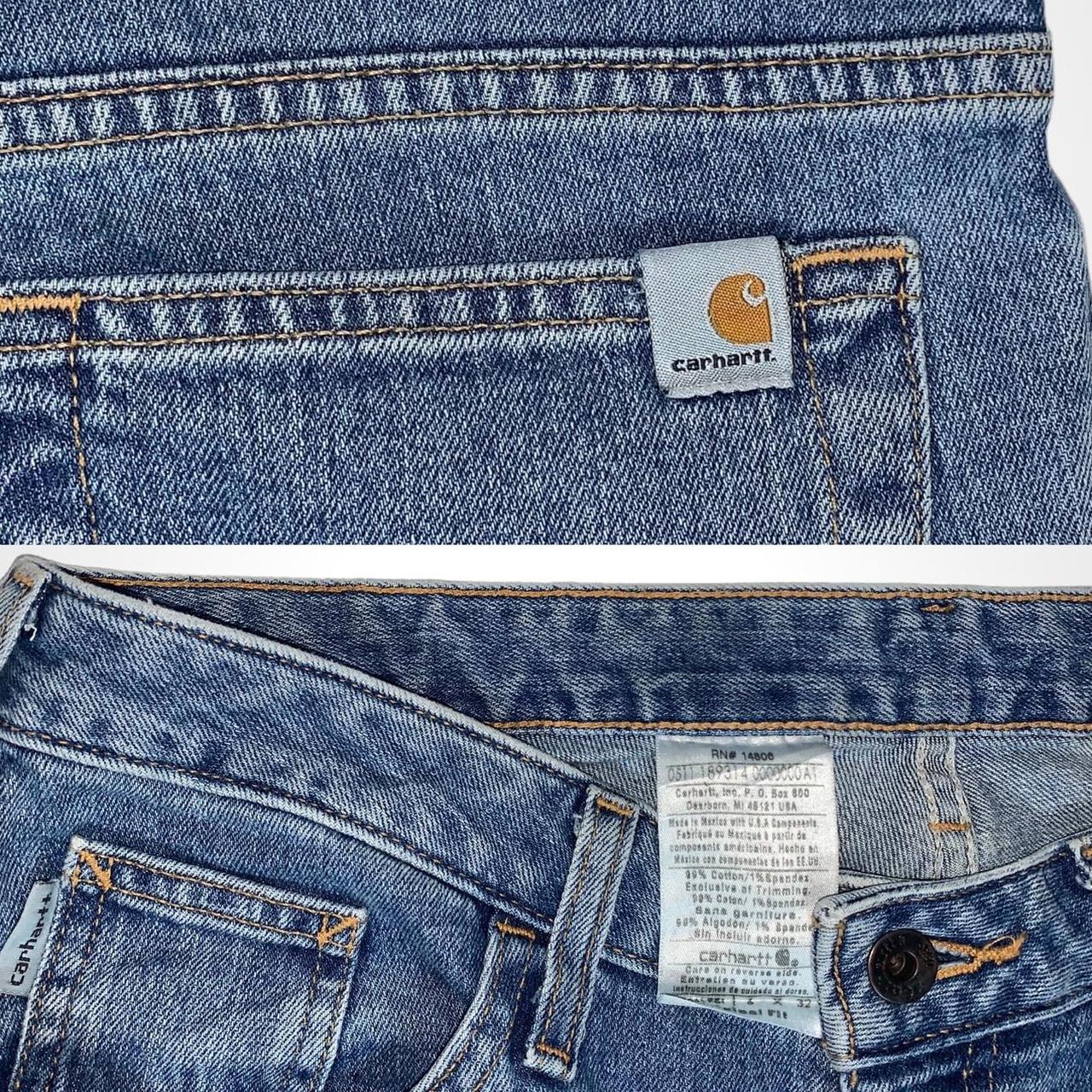 Vintage y2k Carhartt mid wash blue flared jeans