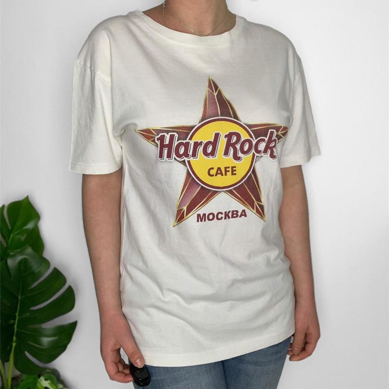 Hard Rock Cafe printed vintage Moscow Mockba graphic t-shirt