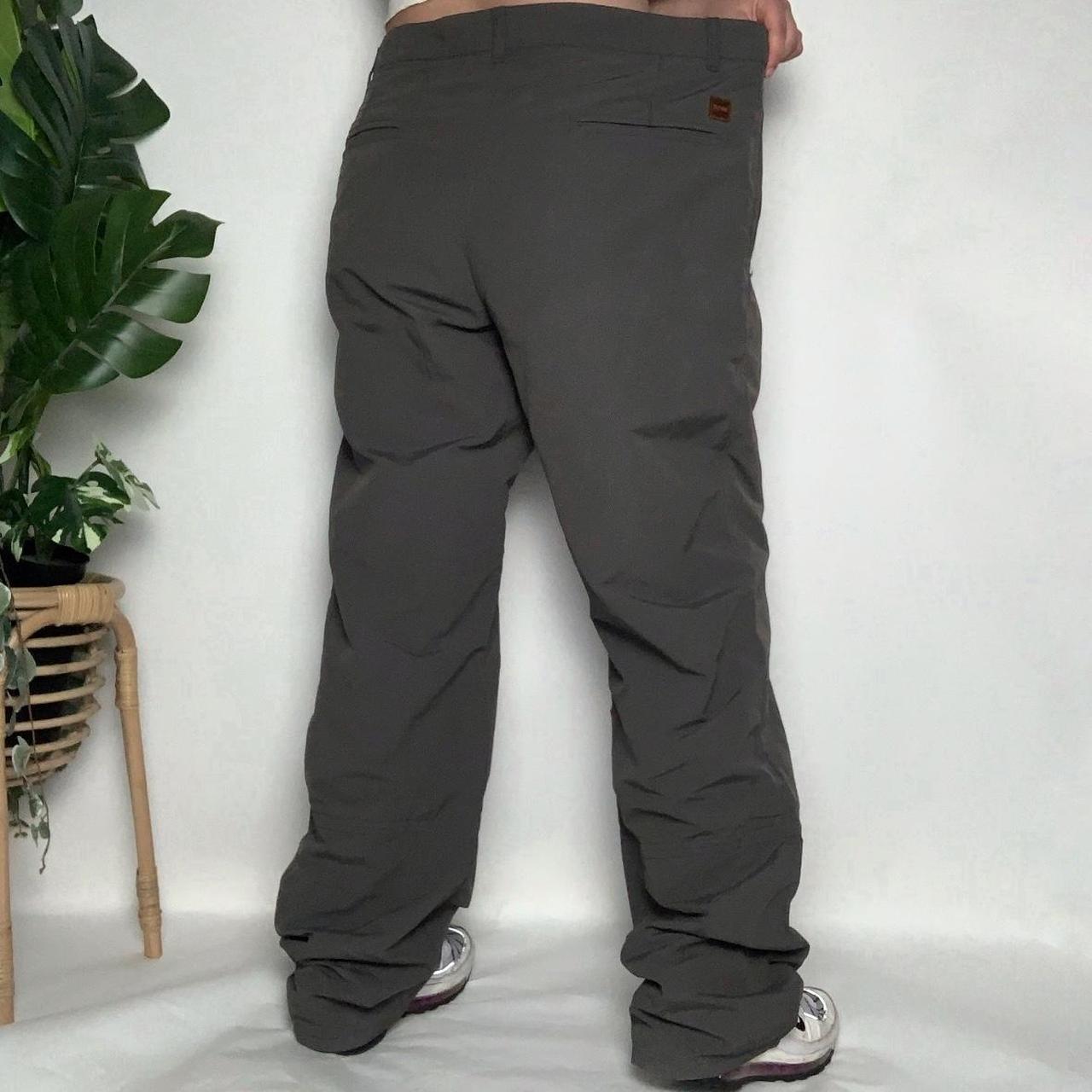 Vintage 90s Hugo Boss deadstock grey high waist cargo trousers