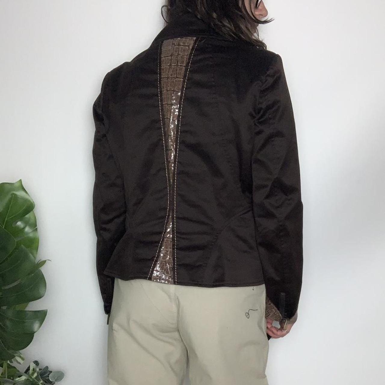 Y2K COOL GIRL 🧞‍♀️ vintage y2k Roccobarocco brown blazer jacket