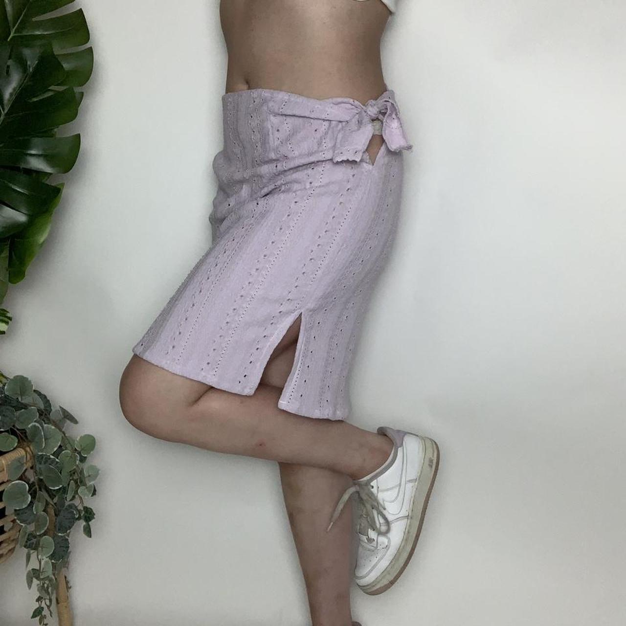 HOLIDAY HEATWAVE 🌴 Handmade fairycore purple midi tie-waist skirt