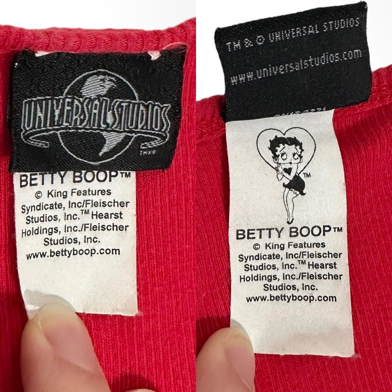 Vintage y2k Betty Boop Universal Studios red graphic tank top