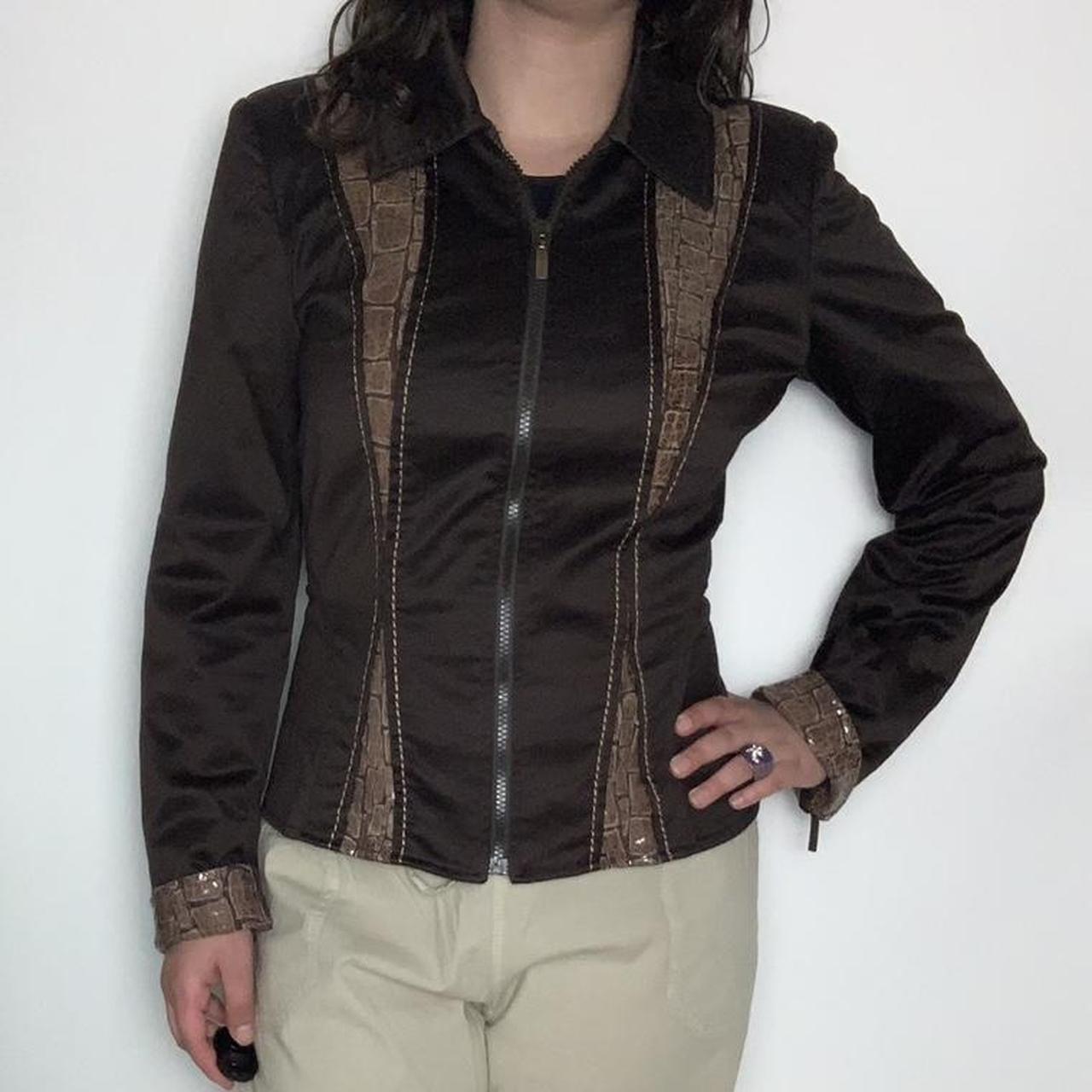 Y2K COOL GIRL 🧞‍♀️ vintage y2k Roccobarocco brown blazer jacket