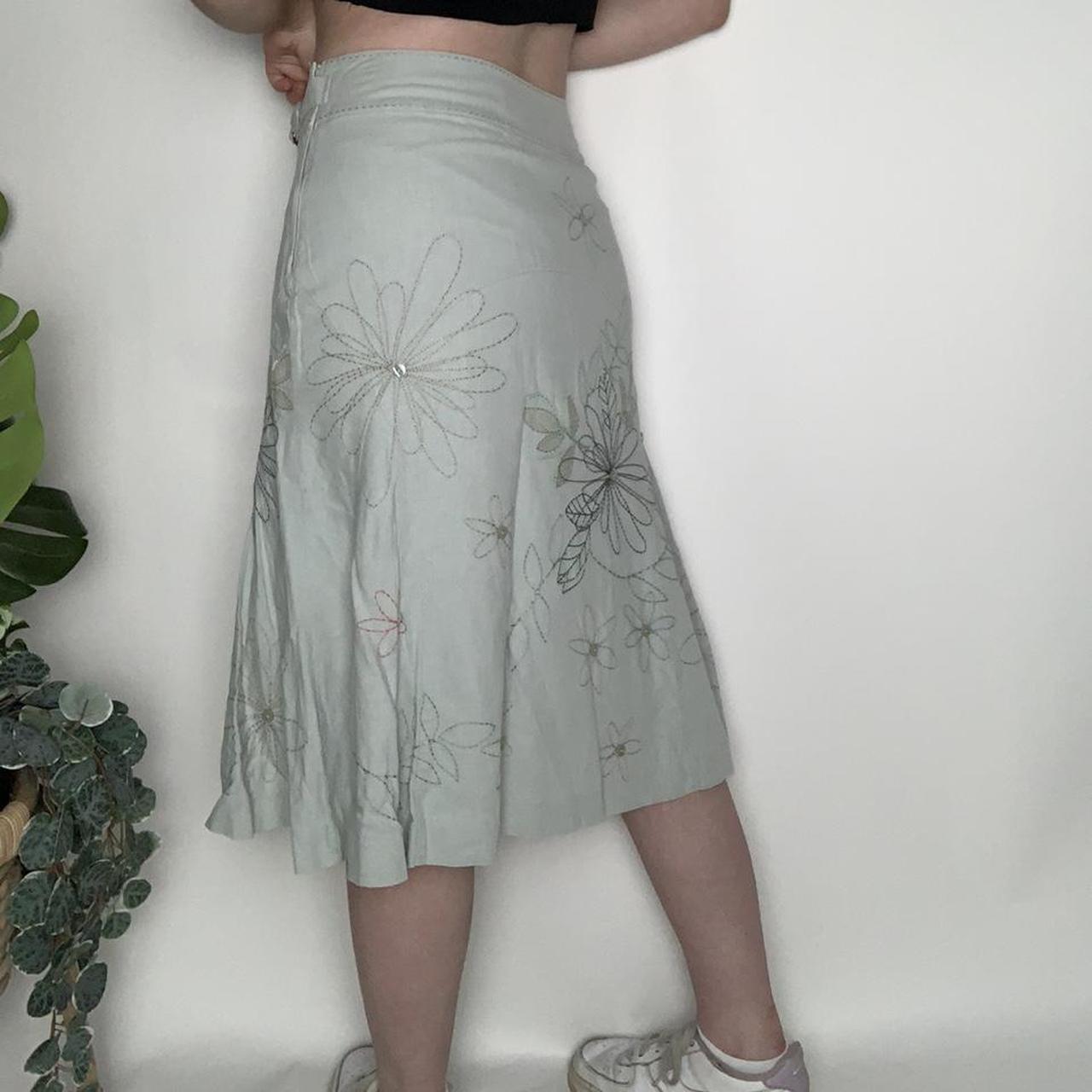 Vintage y2k Next flowy cottagecore/fairycore embroidered skirt