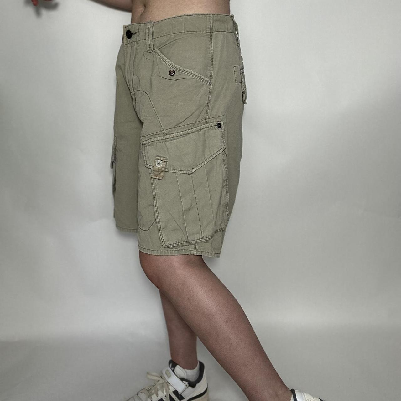 Vintage 90s G-Star beige linen cargo shorts