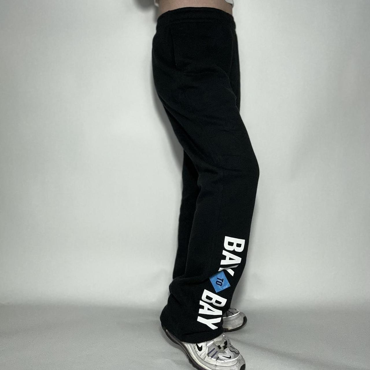 Vintage 90s Nike black baggy Bay to Bay track pants