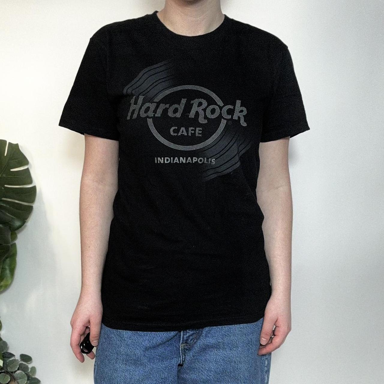 Vintage y2k Hard Rock Cafe Indianapolis black t-shirt