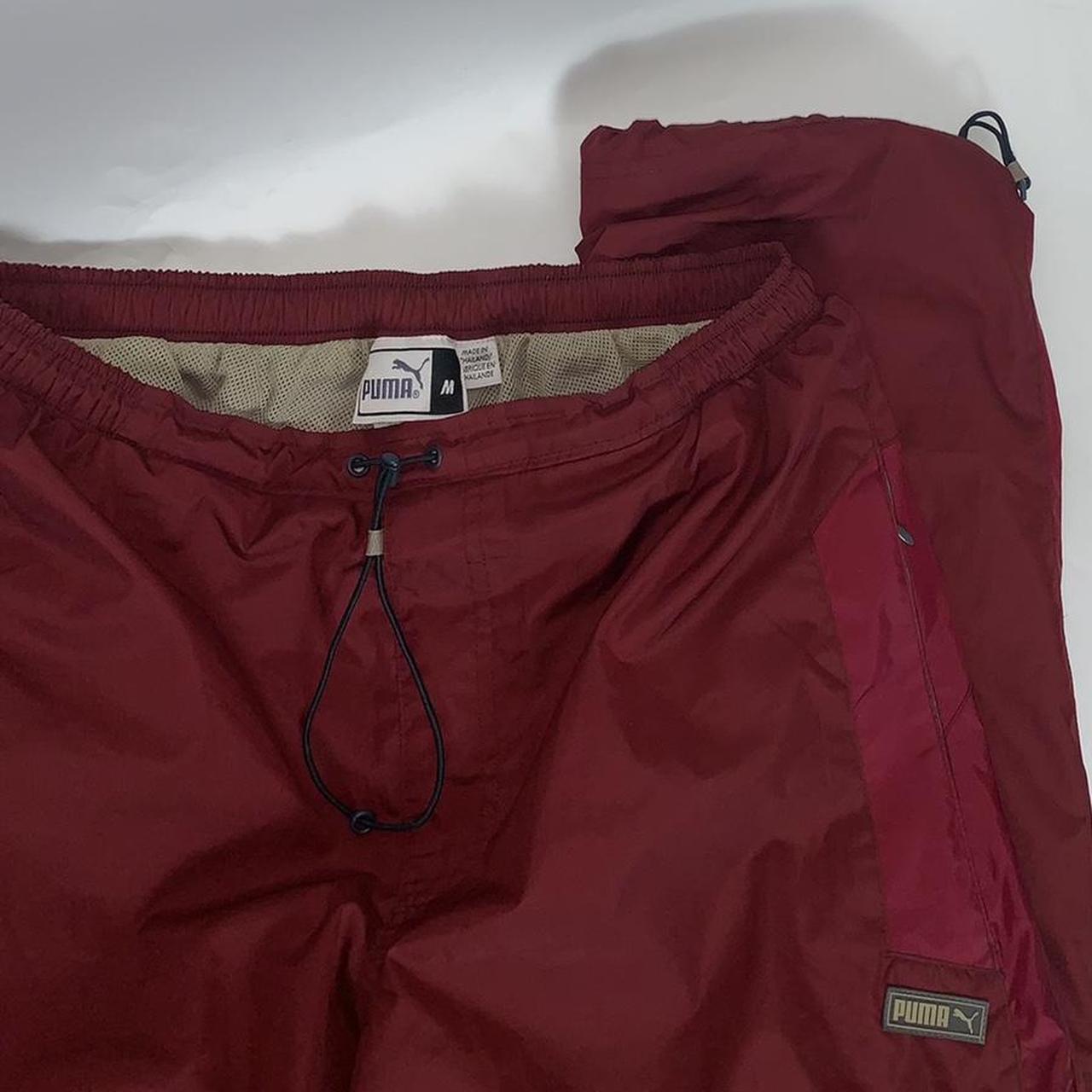 Vintage 90s Puma unisex red baggy parachute pants