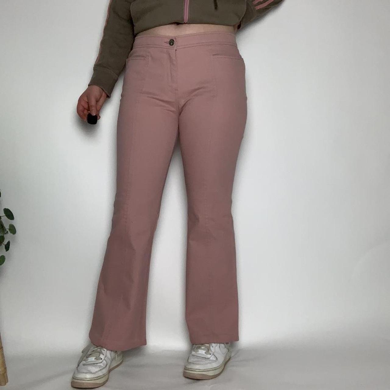 Calvin Klein vintage y2k dusty pink denim bootcut trousers