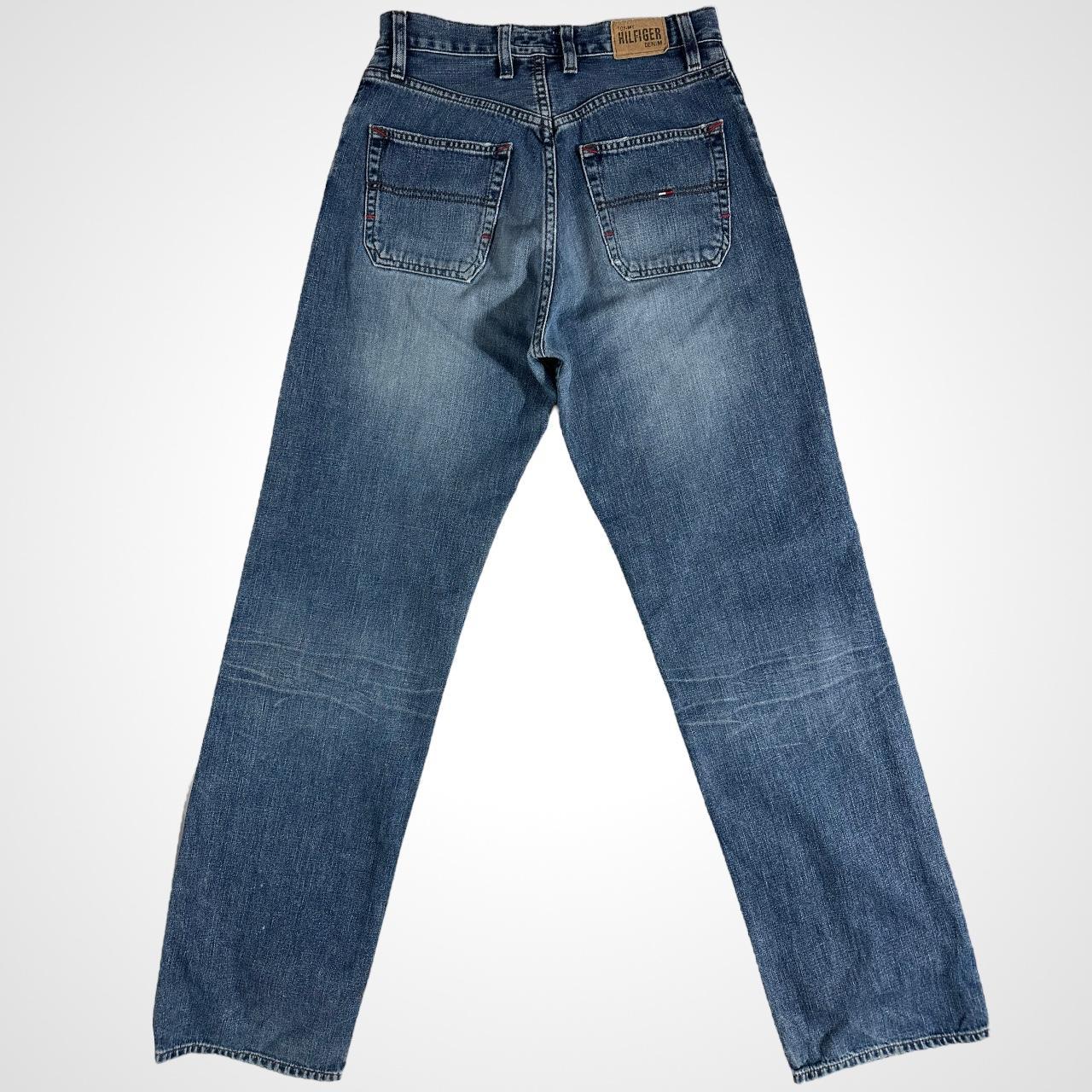Vintage 90s Tommy Hilfiger high waisted wide leg carpenter jeans