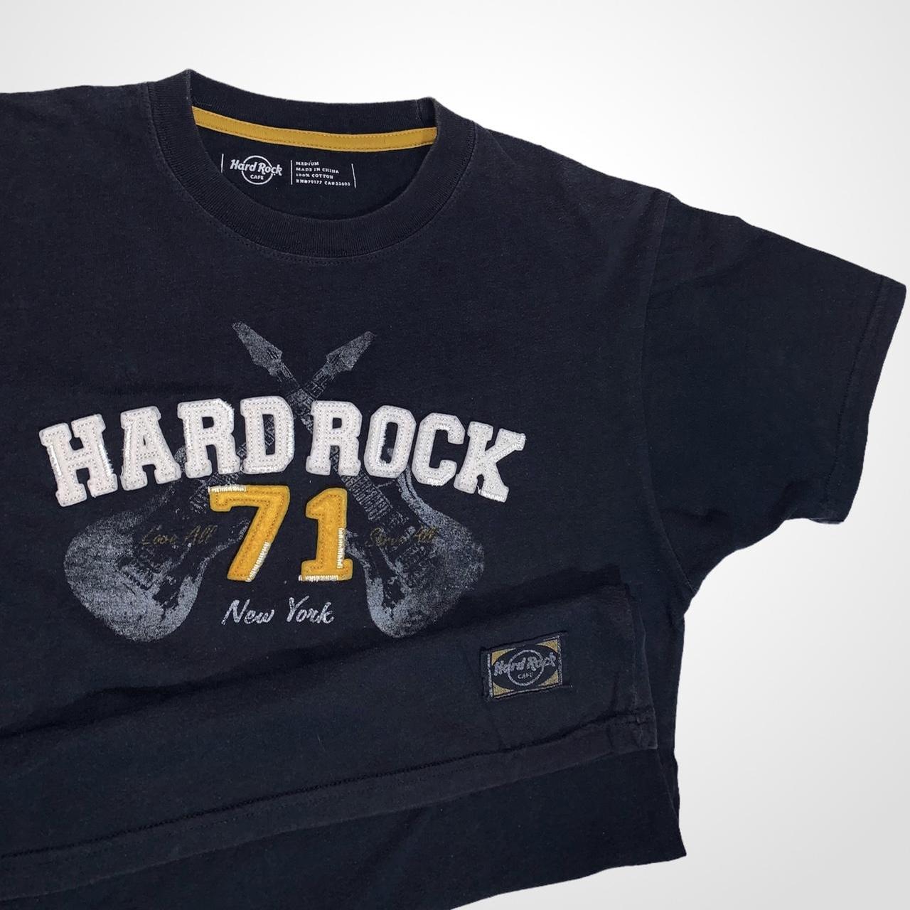 Hard Rock Cafe NY vintage 90s graphic guitar print t-shirt
